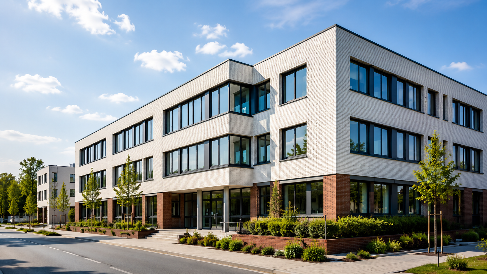 Modernes kommunales Gebäude